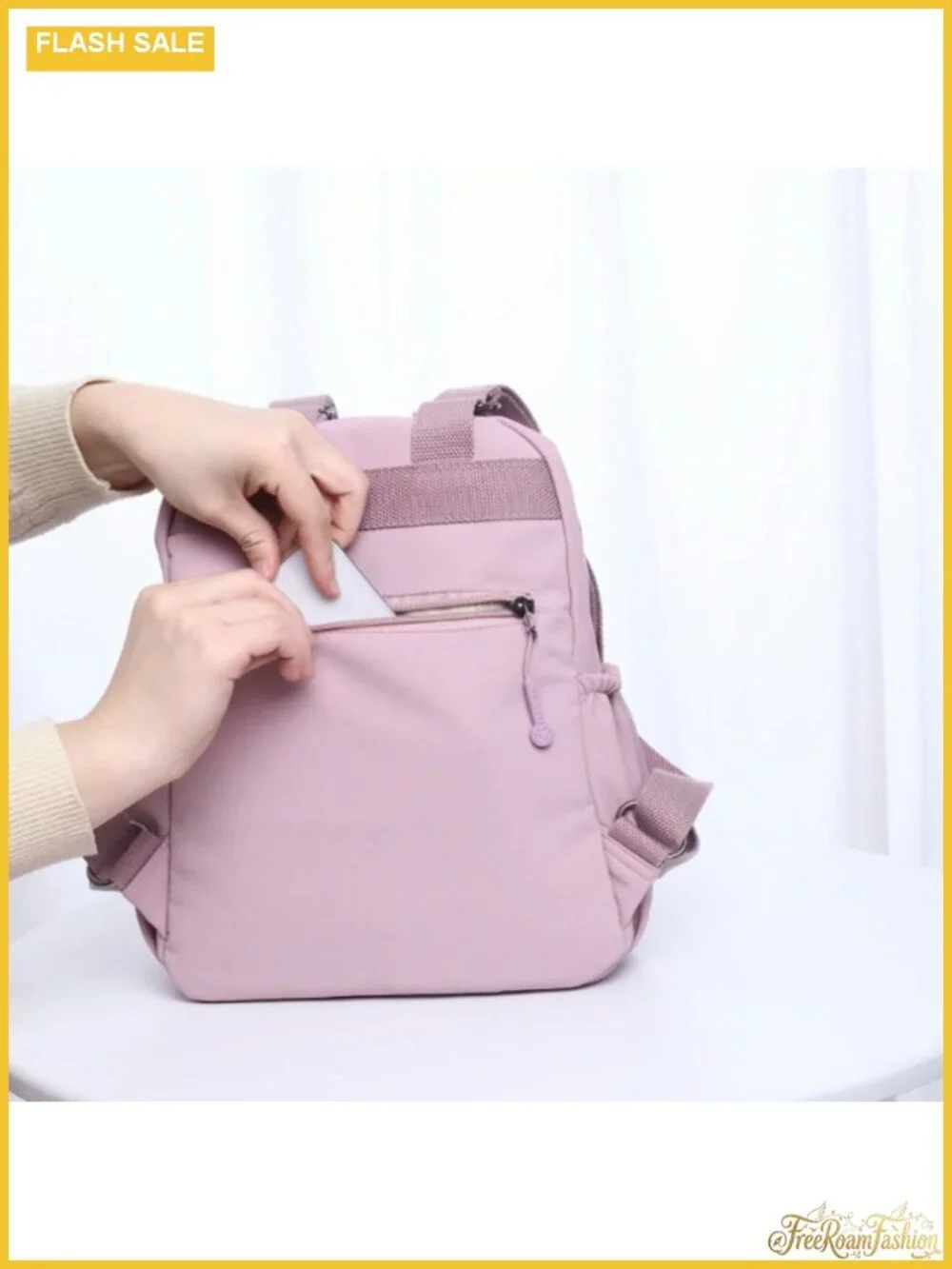 Mini Nylon Backpack for Women Lightweight Travel Daypack